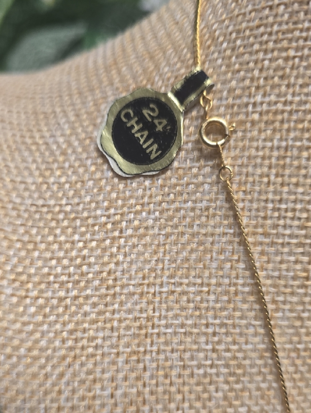 Gold-Tone Faux Chinese Feng Shui Coin & Dangle Spike Necklace - Picture 6 of 8
